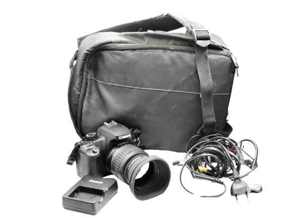 Canon 1000D 18-55 mm 3,5-5,6 5353 klatek polar Hoya plecak gratis