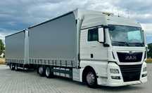 MAN TGX 26.460 / ZESTAW PRZEJAZDOWY / 38 PALET / AUTOMAT / SYPIALKA / PRZYCZEPA WIELTON / 2019 ROK / NISKI PRZEBIEG  24.460