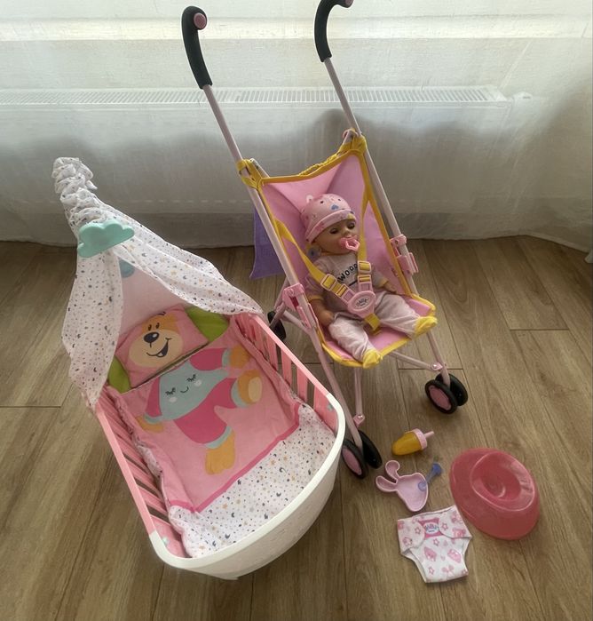 Беби бёрн пупс-кукла коляска кроварка baby born zapf