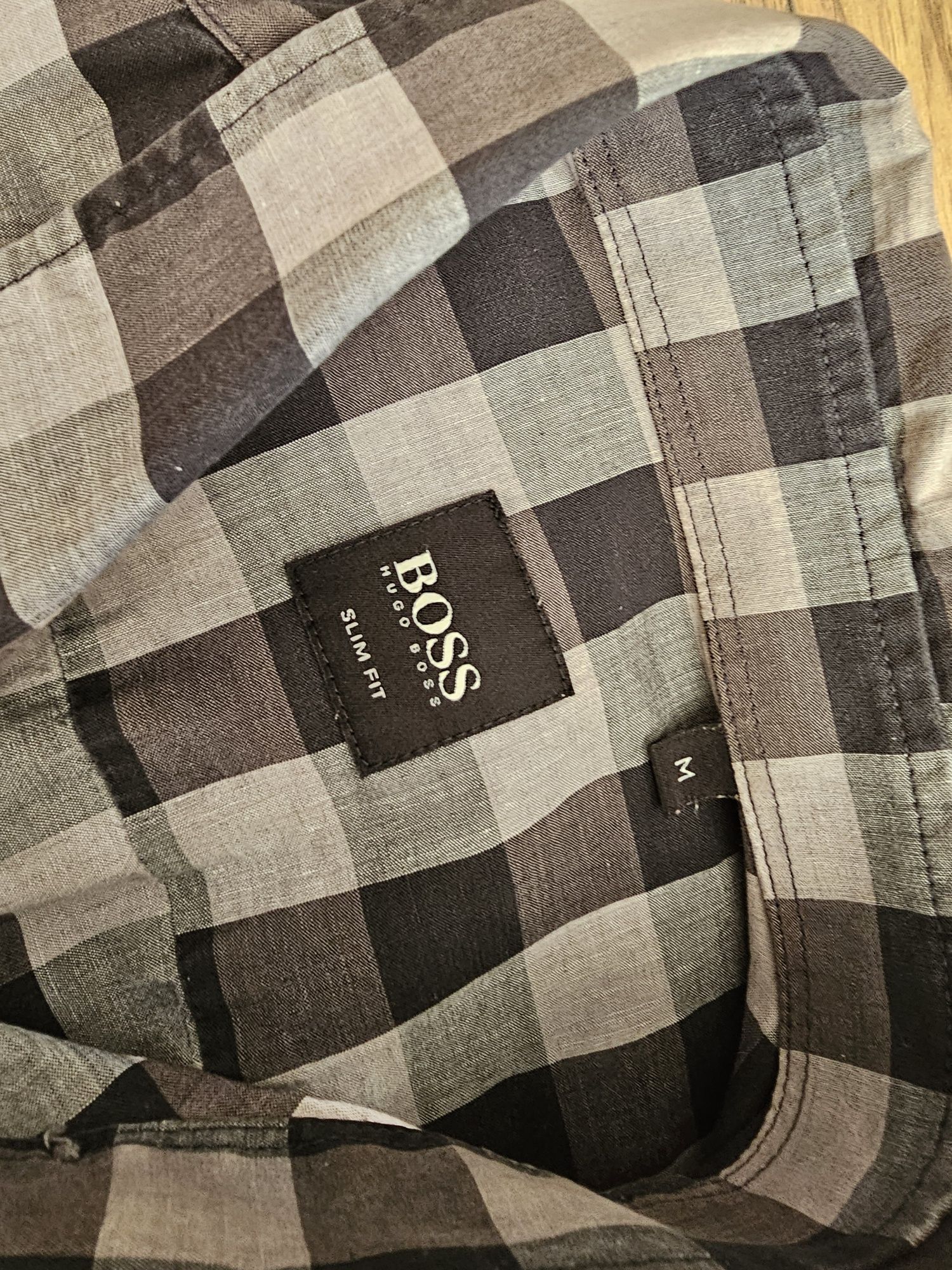 Koszula Hugo Boss slim fit męska kratka M