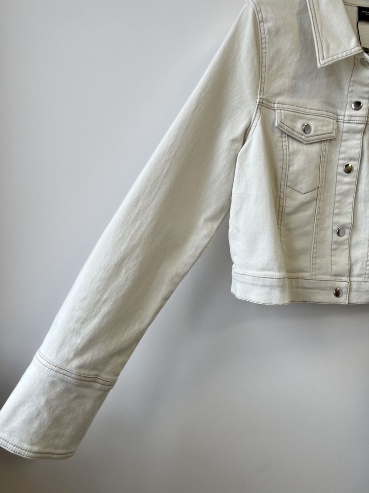 Kurtka jeansowa biała vero moda r.M