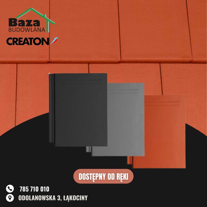 dachówka płaska betonowa Creaton Kapstadt < kompletny dach