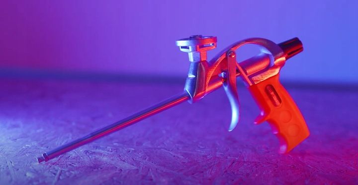 Pistolet Do Piany Pianki Montażowej Kleju Pianokleju Metalowy Bauhus