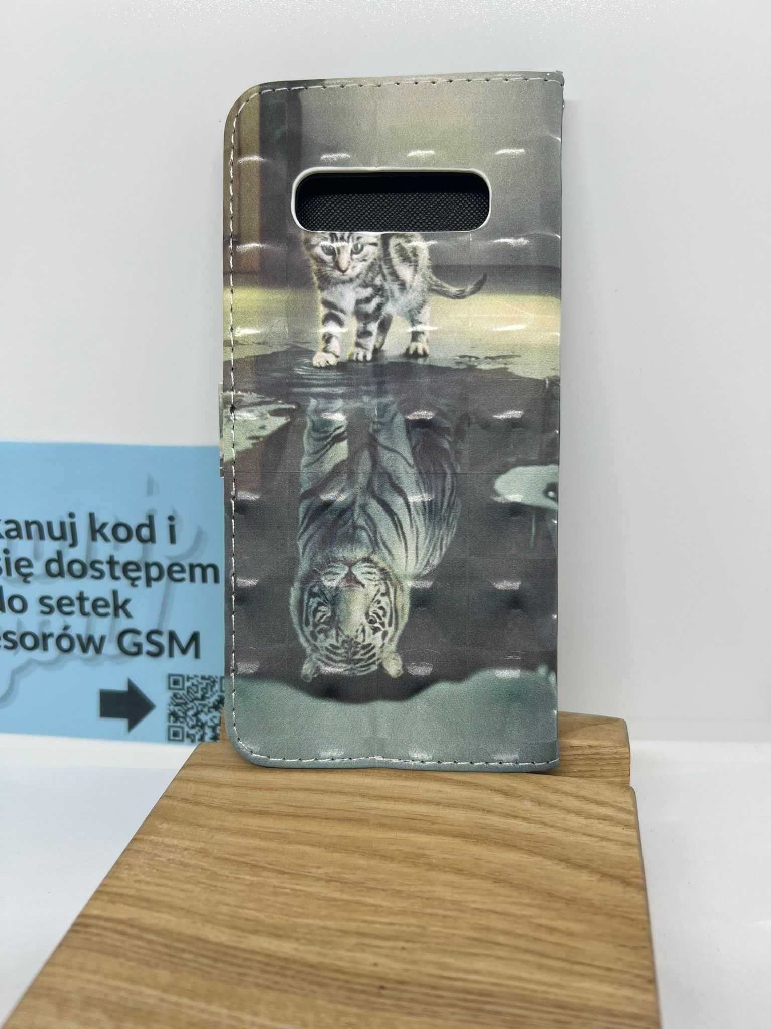 Etui z klapką zamykane do Samsung Galaxy S10+,  Tiger