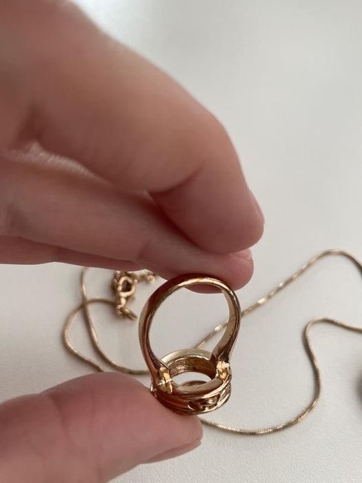 Колье, кольцо, ювелирный набор, бижутерия