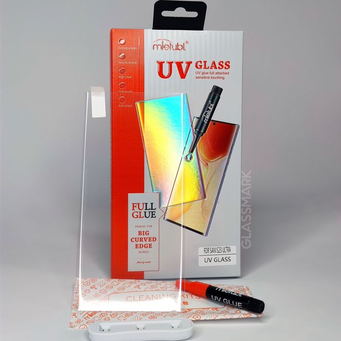 Захисне скло 3D UV Samsung S23 Ultra,защитное 3д стекло с23ультра