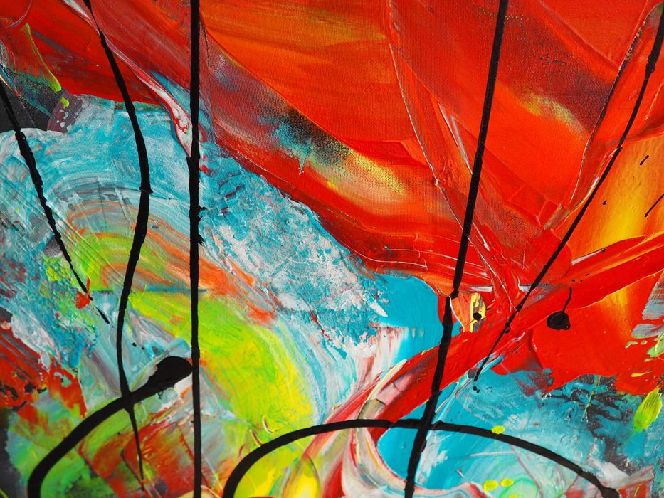 Obraz nowoczesny abstrakcja 70cm x 100cm "ROJA” 2025