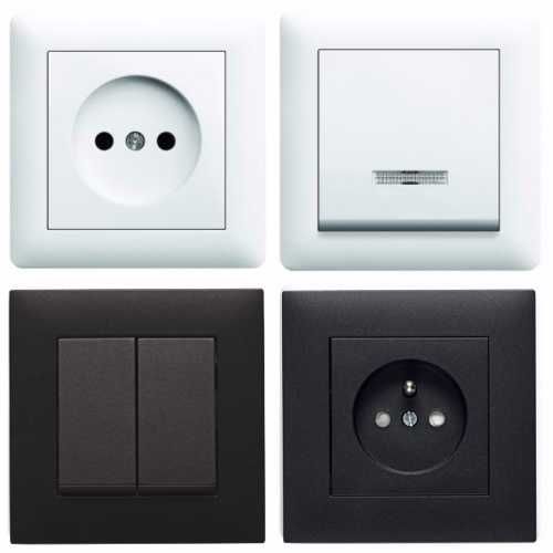 Розетки, вимикачі, електротовари SCHNEIDER, HAGER, BERKER, LEZARD, JUN