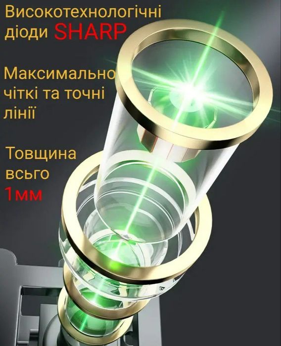 NEW 2025 Лазерний рівень металеві башні DELIXI 4D 2 батареї 16 ліній 3