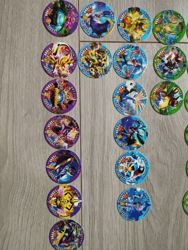 Tazos Pokemon 45 sztuk bez powtórek