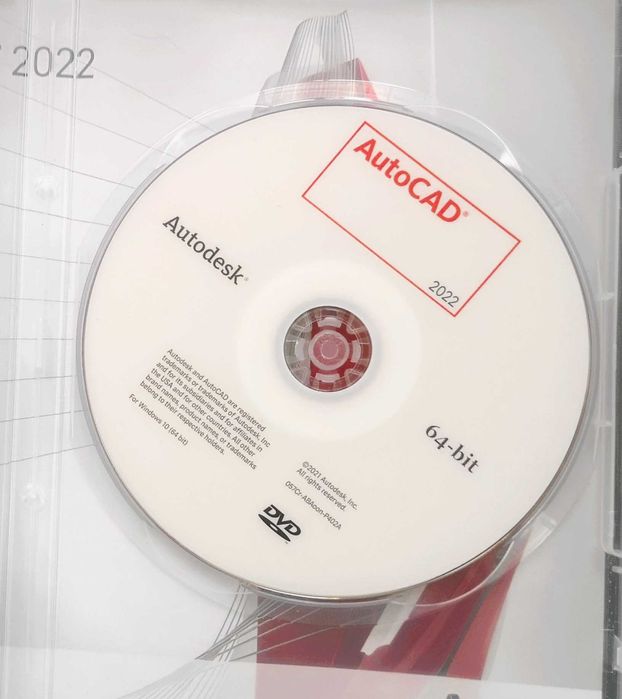 AutoCAD 2022 DVD Pełna wersja + Licencja dożywotnia komercyjna