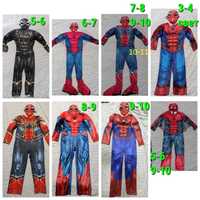 карнавальный костюм человек паук 3-4, 5-6, 6-7, 7-8, 8-9 , 9-10-11 лет