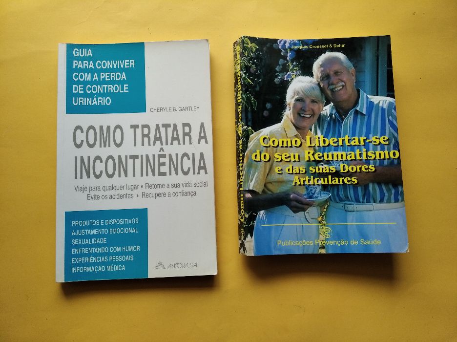 Conjunto de livros sobre saúde (Reumatismo, Próstata, Osteoporose etc)