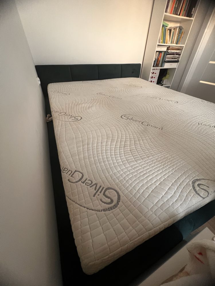 Łóżko sypialniane ze stelażem podnoszonym + Materac Galaxy 160x200