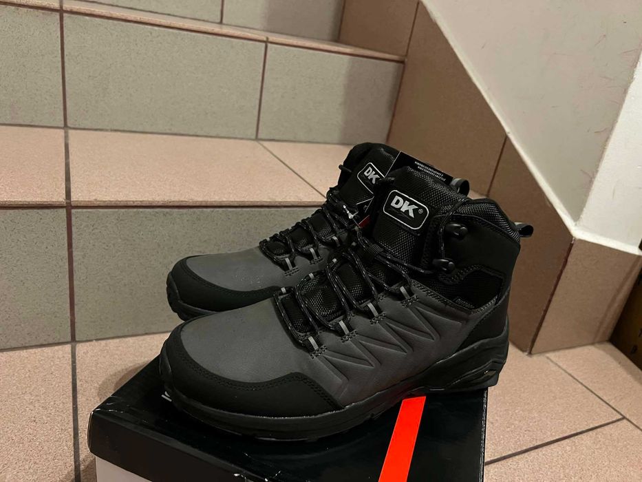 Buty Zimowe Męskie Wodoodporne Szare Nr 42