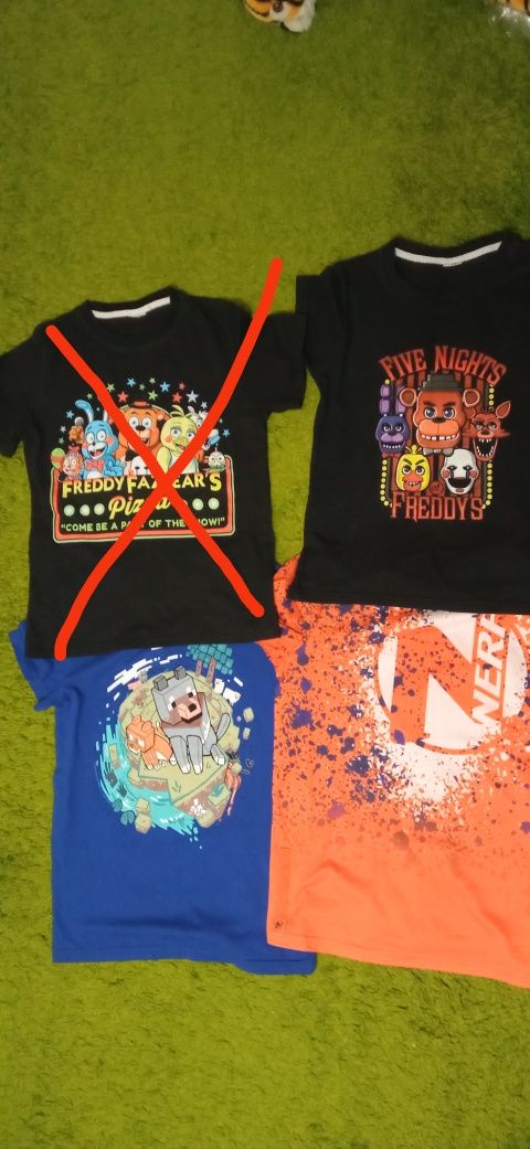 Детские футболки Freddy Фредди, Minecraft, Nerf