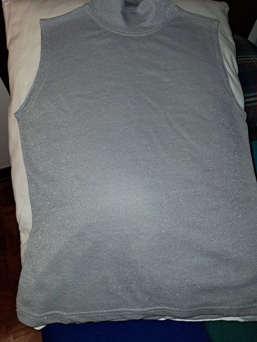 Blusa senhora prateada