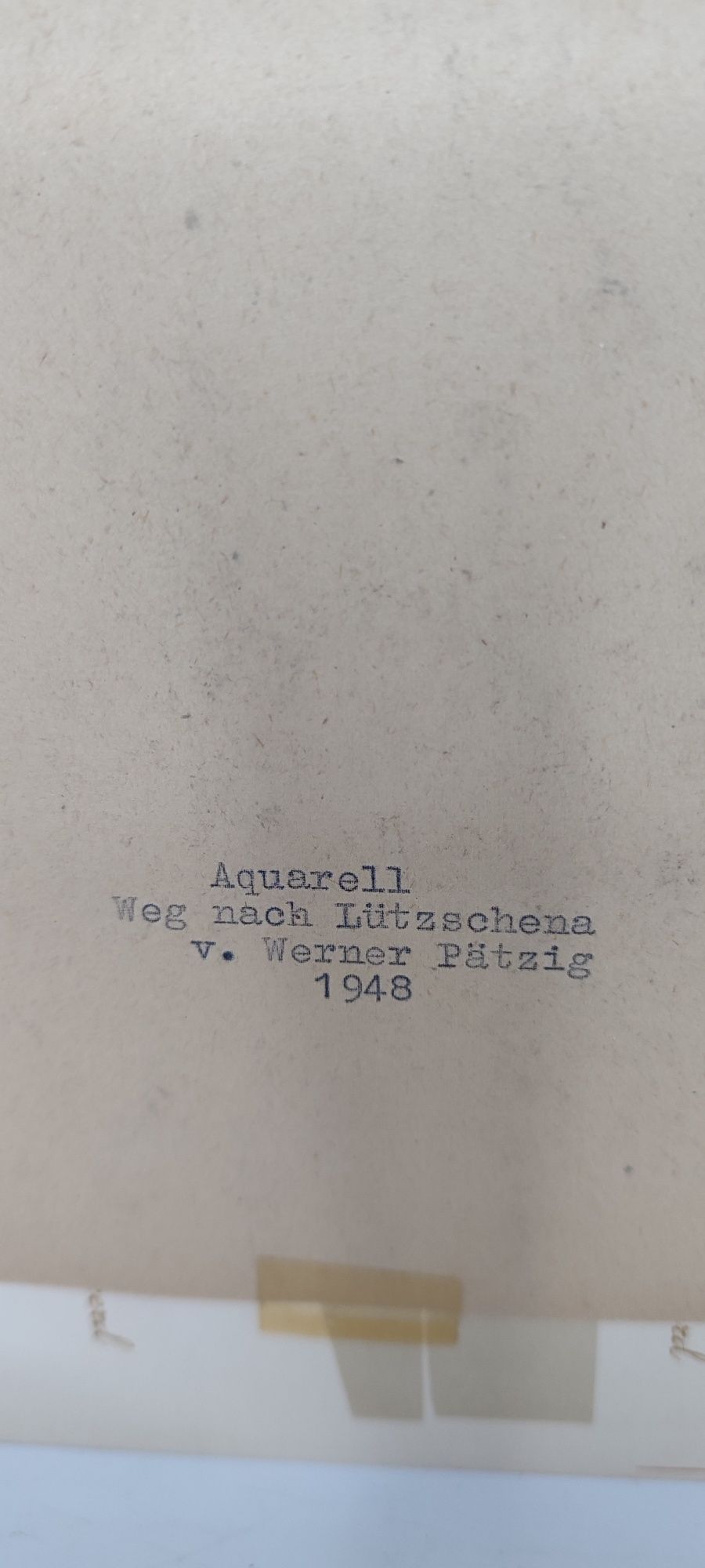 Piękna akwarela 1948 r.