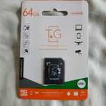 Карта памяти micro sd 64Gb + переходник