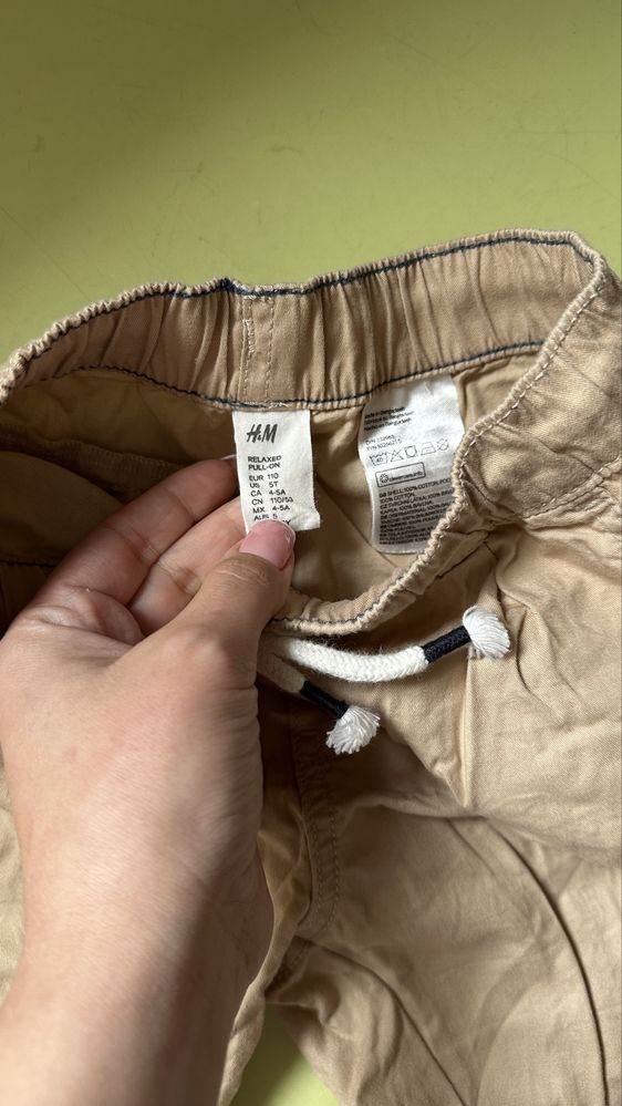 Брюки, штани, беж, літні H&M