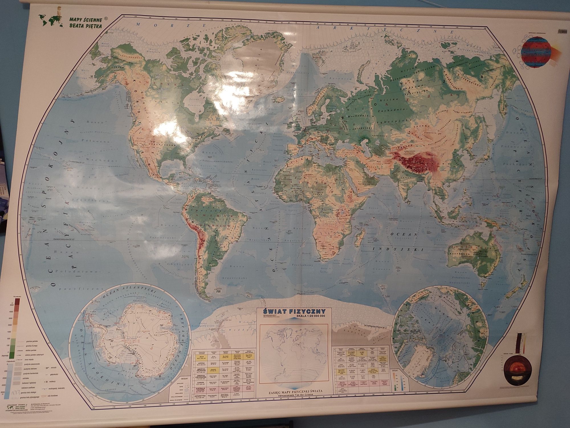 Mapa świata 150*200cm