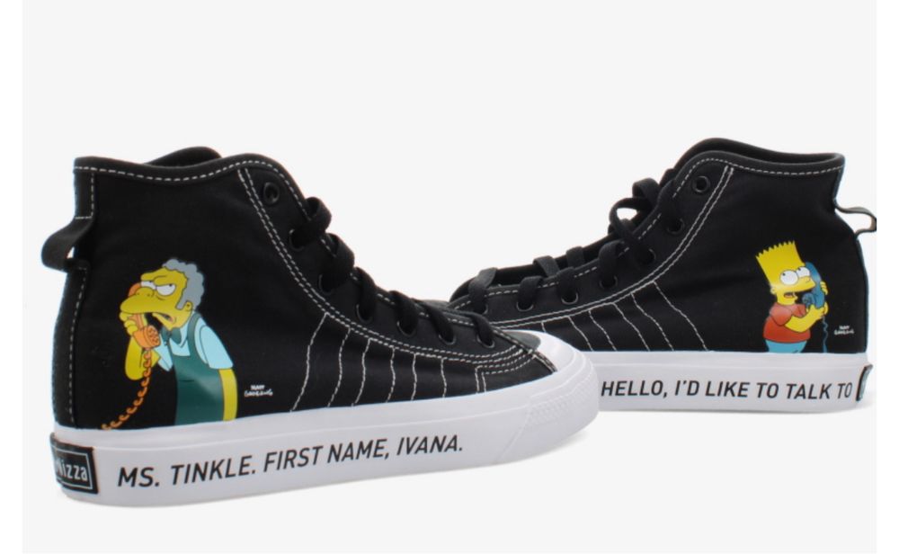 Tenis da Adidas Versao limitada dos Simpsons