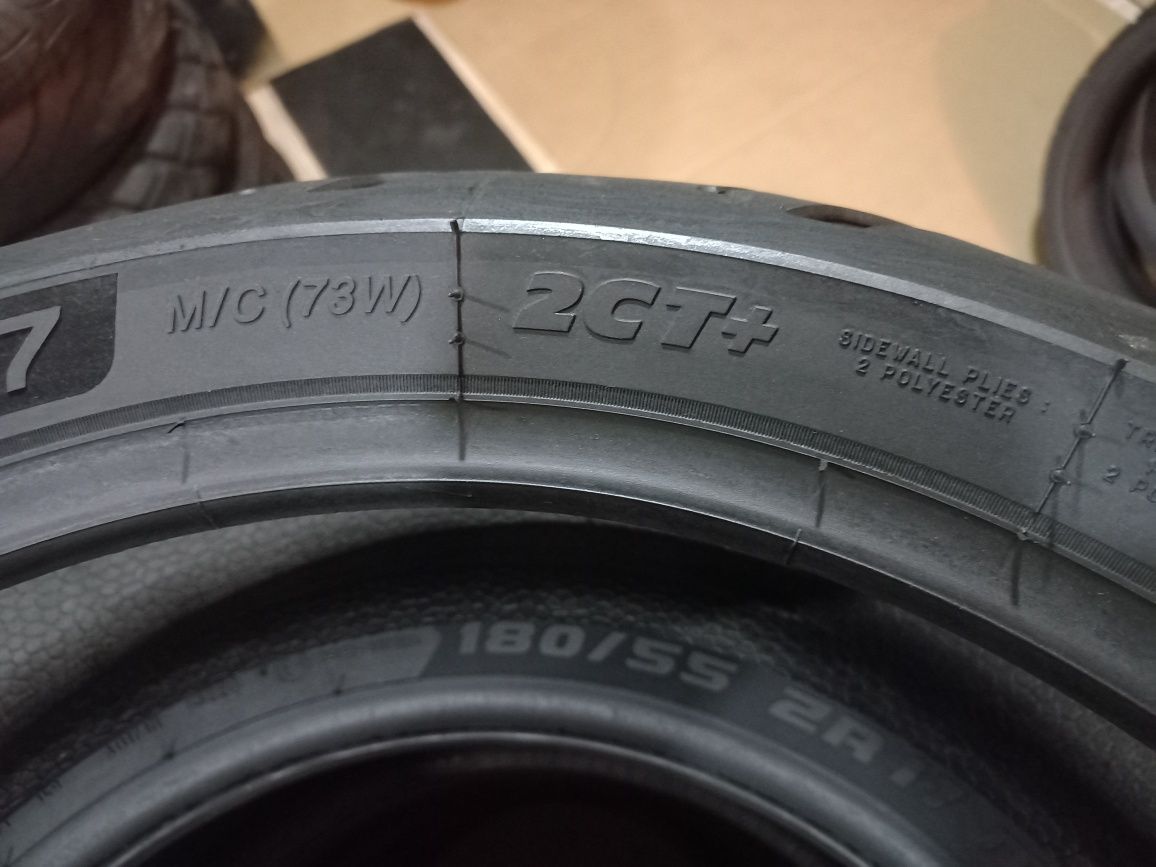 pneu  usado mota  180/55/17 Michelin road 6 gt 2ct +