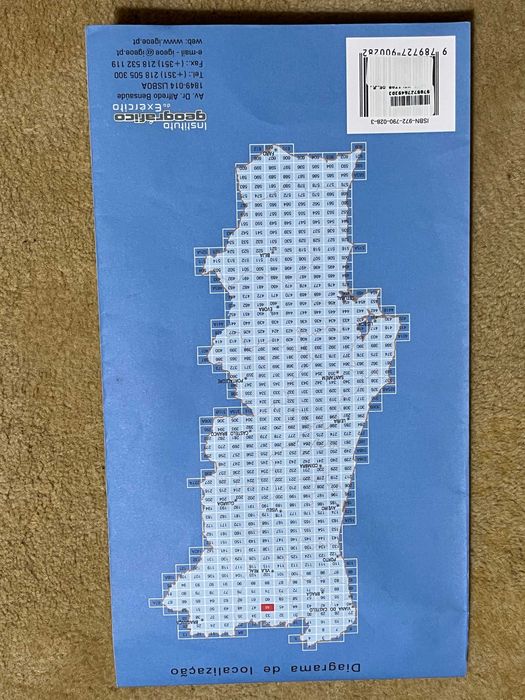 Carta militar de BOTICAS escala 1/25.000