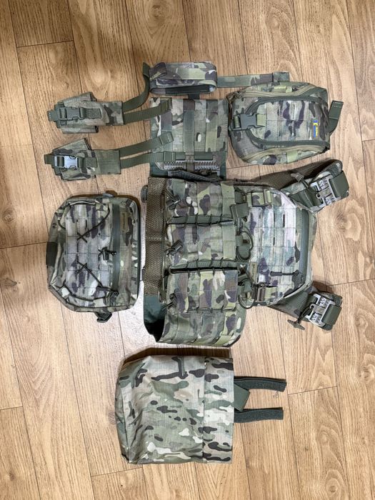 Плитоноска Warmor gen.3 Pro Max. Система быстрого сброса. 7 подсумков