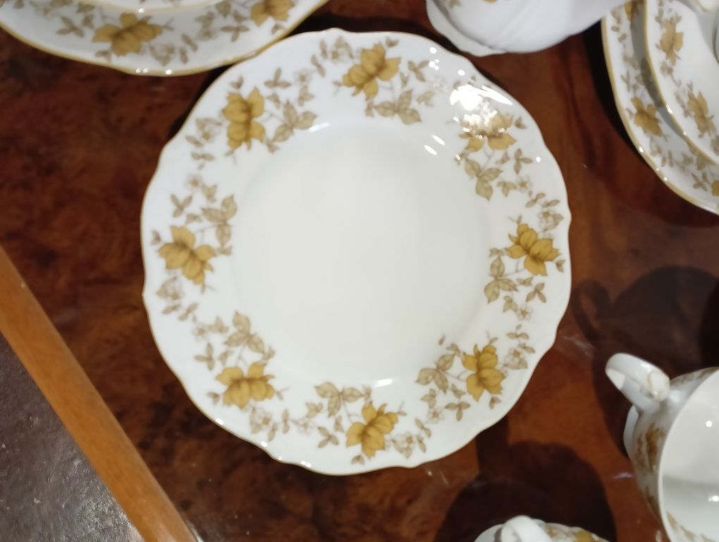 Filiżanki, Cukiernica, Mlecznik Porcelana Reichenbach