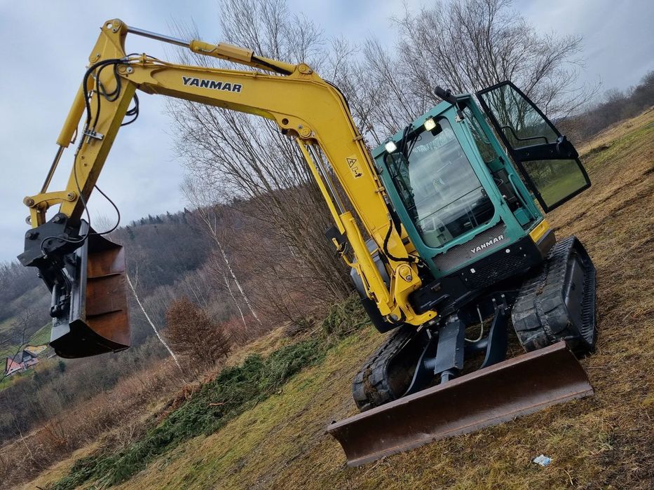 Yanmar Koparka 8,5 tony Yanmar VIO80 KILMA 2015r zNorwegii jak Nowa 3650h Oryginał zero luzów i wycieków  Zero luzów i wyciekŁyżka Hydrauliczny pochył Serwisowana wDEKRA Okazja