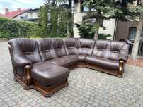 Wypoczynek narożnikowy Nowa Naturalna Skóra sofa zestaw wypoczynkowy