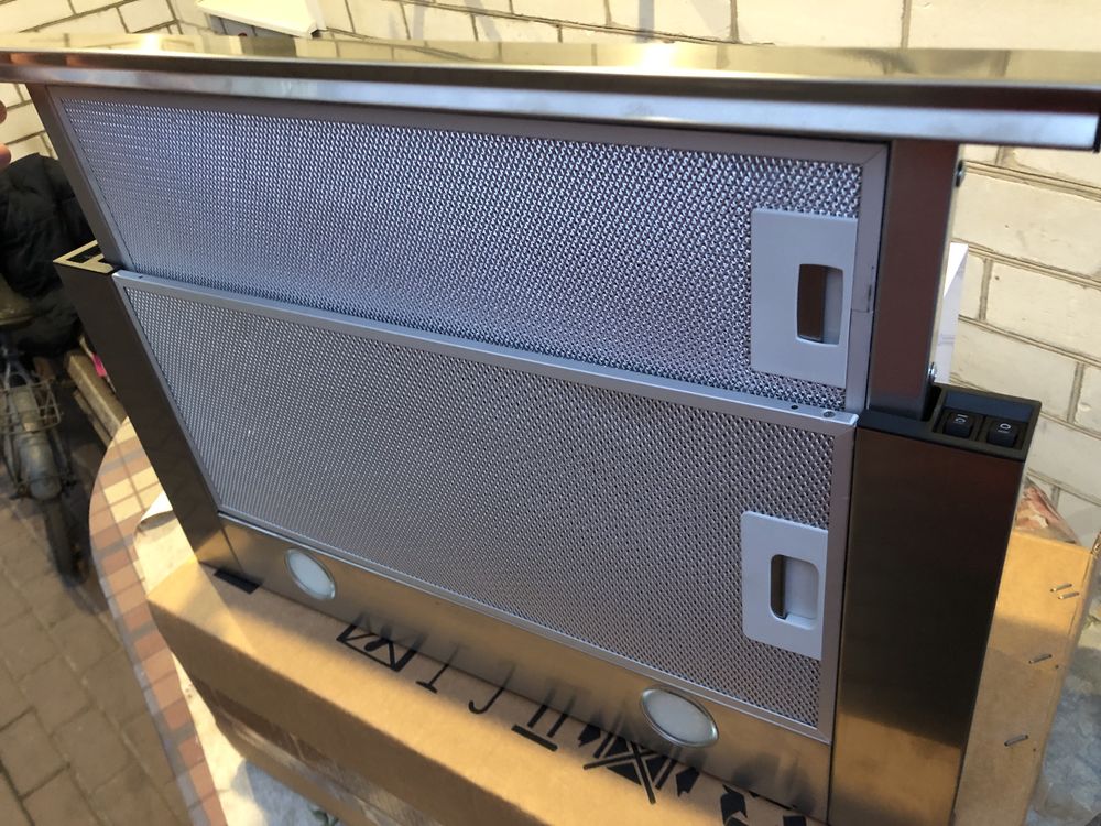 Витяжка вбудована Ventolux GARDA 60 INOX (750) SMD LED