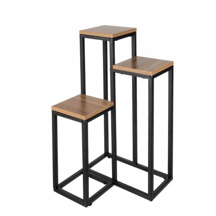 Kwietnik stojący stojak na kwiaty kwiatki rośliny metalowy 67cm