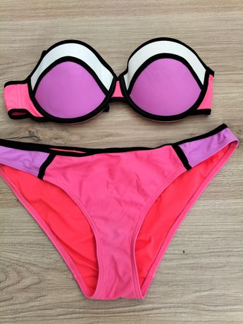 Kostium kąpielowy bikini damski różowy