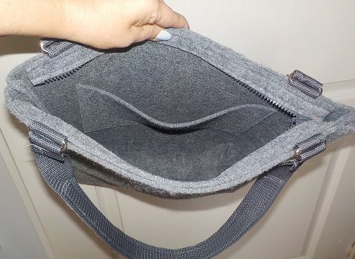 Damska Torba Torebka Filcowa Filc z Filcu czarny KOT firmy HOCA