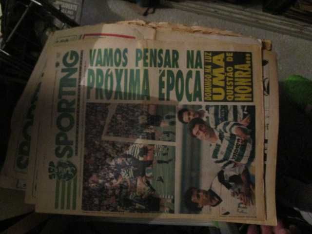 jornais vintage SCP Sporting competições europeias