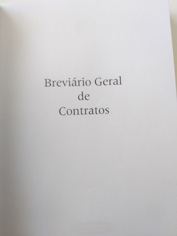 Breviário Geral de Contratos