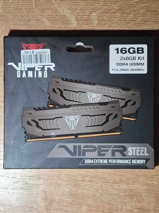 RAM Patriot Viper Steel 16GB (2x8GB) DDR4 3600MHz