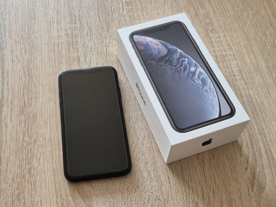 Apple iPhone XR 64GB kolor czarny, idealny stan, bez rys, 89% bateria