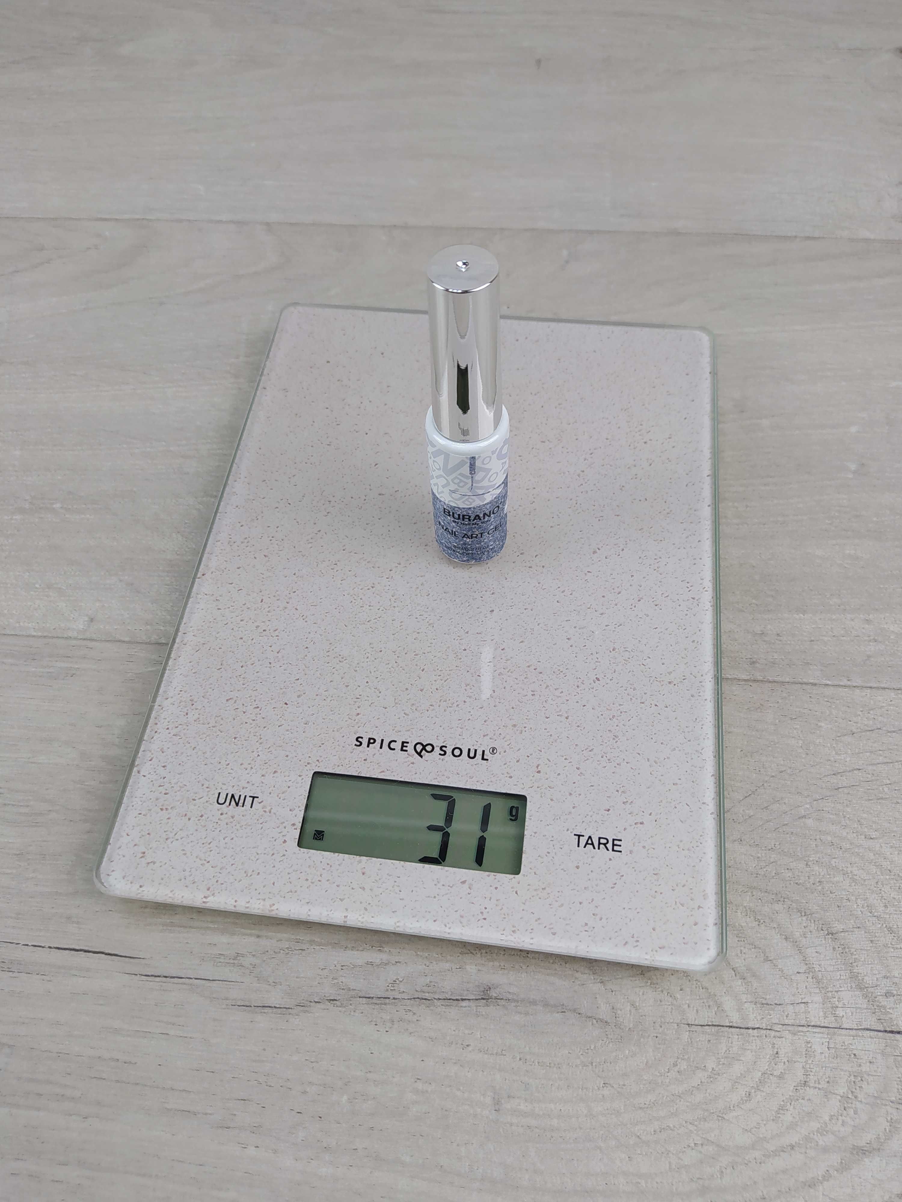 BURANO Lakier do paznokci UV LED LX27 Srebrny Brokat 8ml