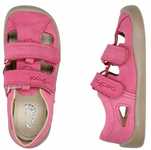 SANDAŁY SKÓRZANE NA RZEPY 3F Bar3foot Barefoot Elf Summer różowe R 28