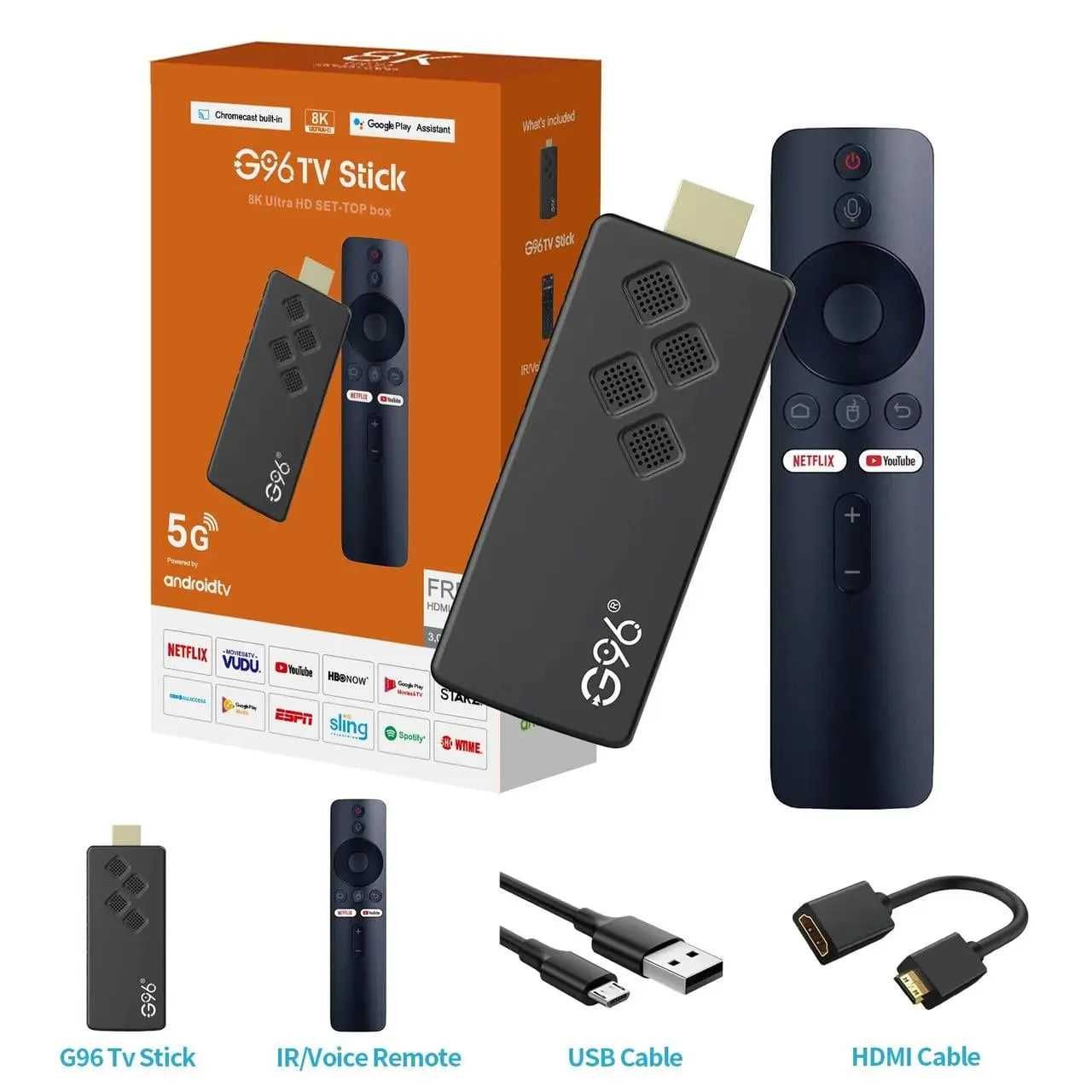 G96 H313 Stick 2/16 Gb Смарт ТВ стик Android 13 Allwinner H313 Smart