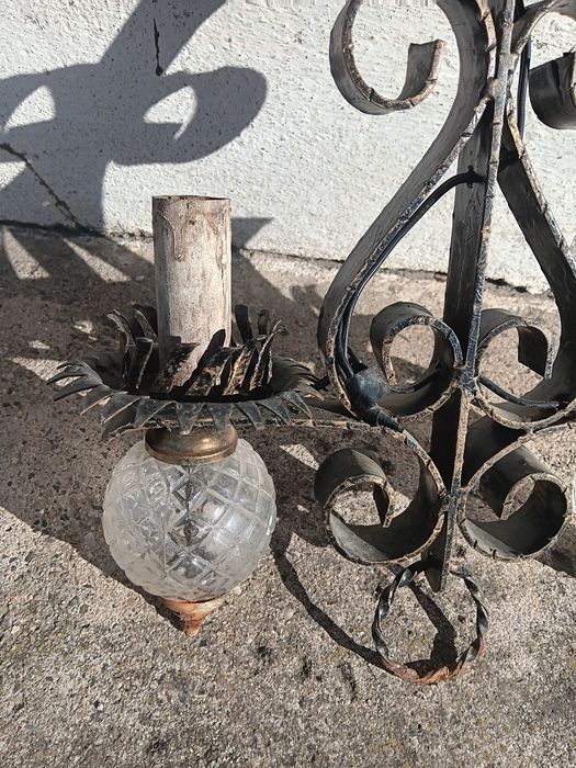 Conjunto de Candeeiros de Ferro Vintage
