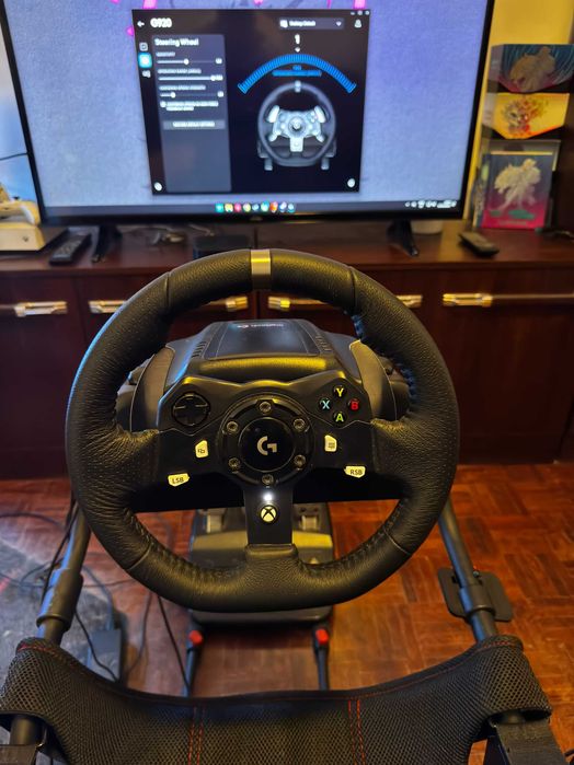 Conjunto Volante G920 + Pedais + Shifter + Cadeira Playseat Challenge