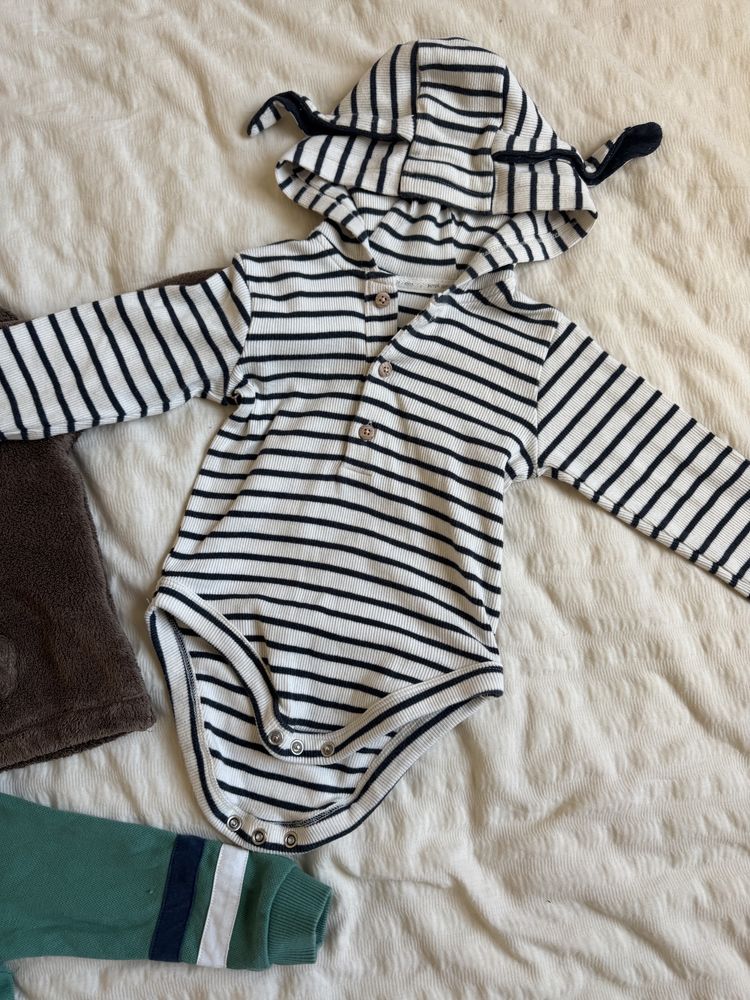 Zestaw ubranek 80 bluza body dla chłopca
