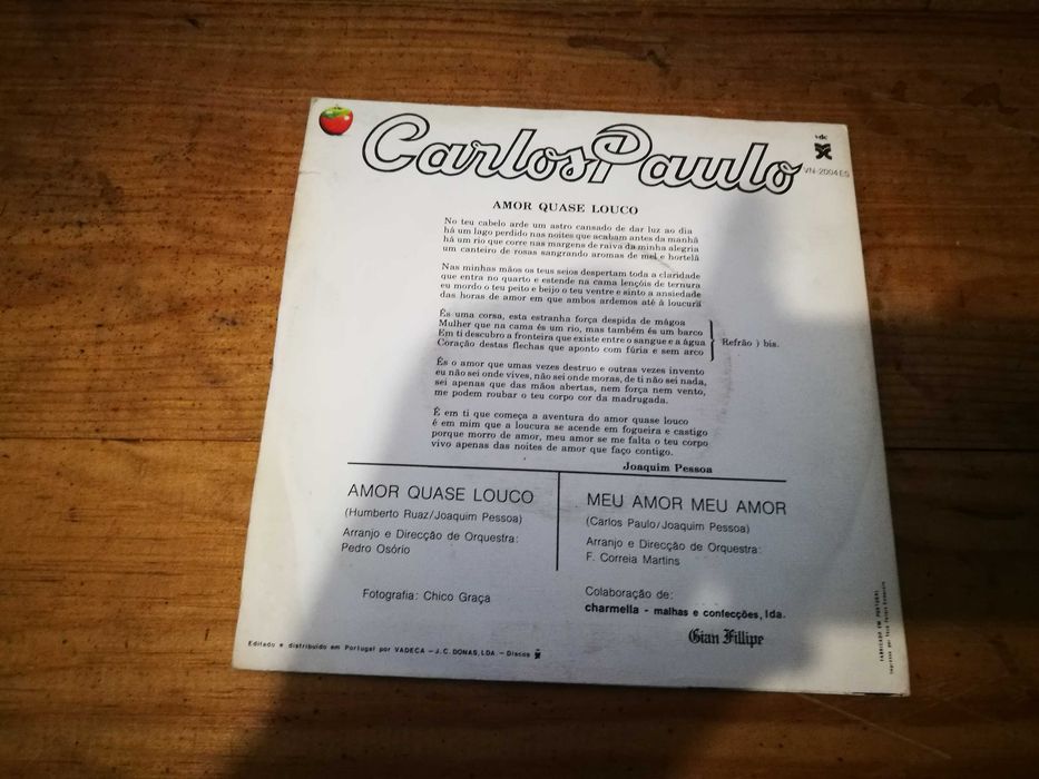 CARLOS   PAULO - Amor Quase Louco SINGLE