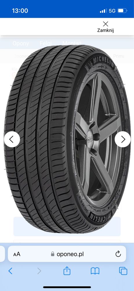 Letnie opony Michelin 175/65 R17