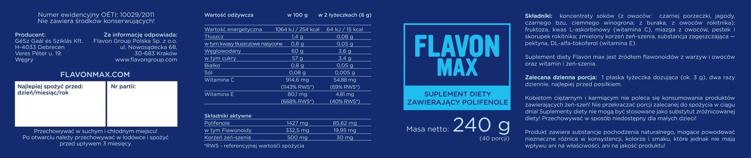 Flavon max - wsparcie odporności dla dorosłych - szybka wysyłka