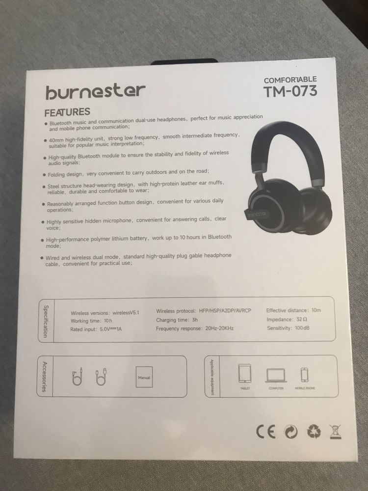 Słuchawki Burnester TM-073